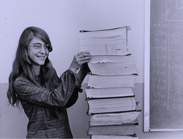 Imagen sobre la científica informática Margaret Hamilton