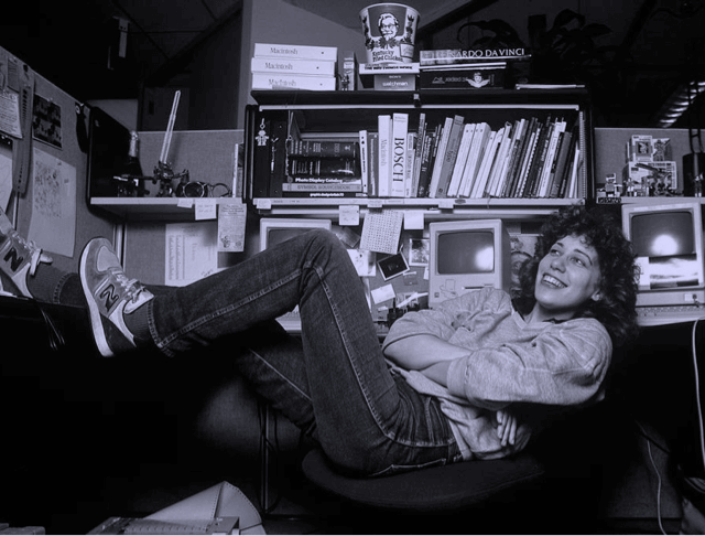  Imagen sobre la artista y diseñadora gráfica Susan Kare